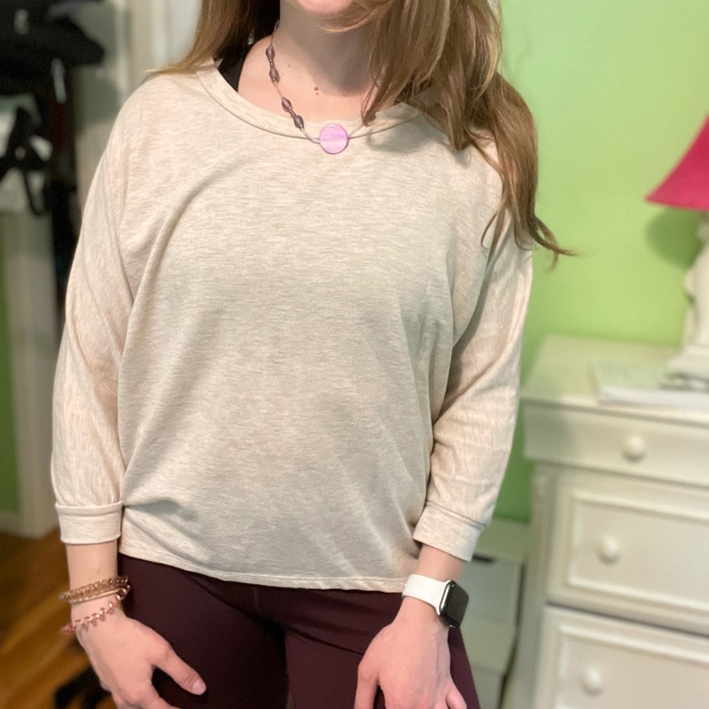Beige Shirt Sweater